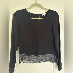 Wilfred lace bottom blouse